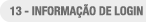 Informação de Login